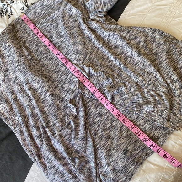 Knox Rose Knit Gray Handkerchief Cardigan Women’s Size XXL - Picture 9 of 10